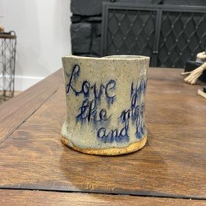 Studio pottery “Love you to the moon and back”